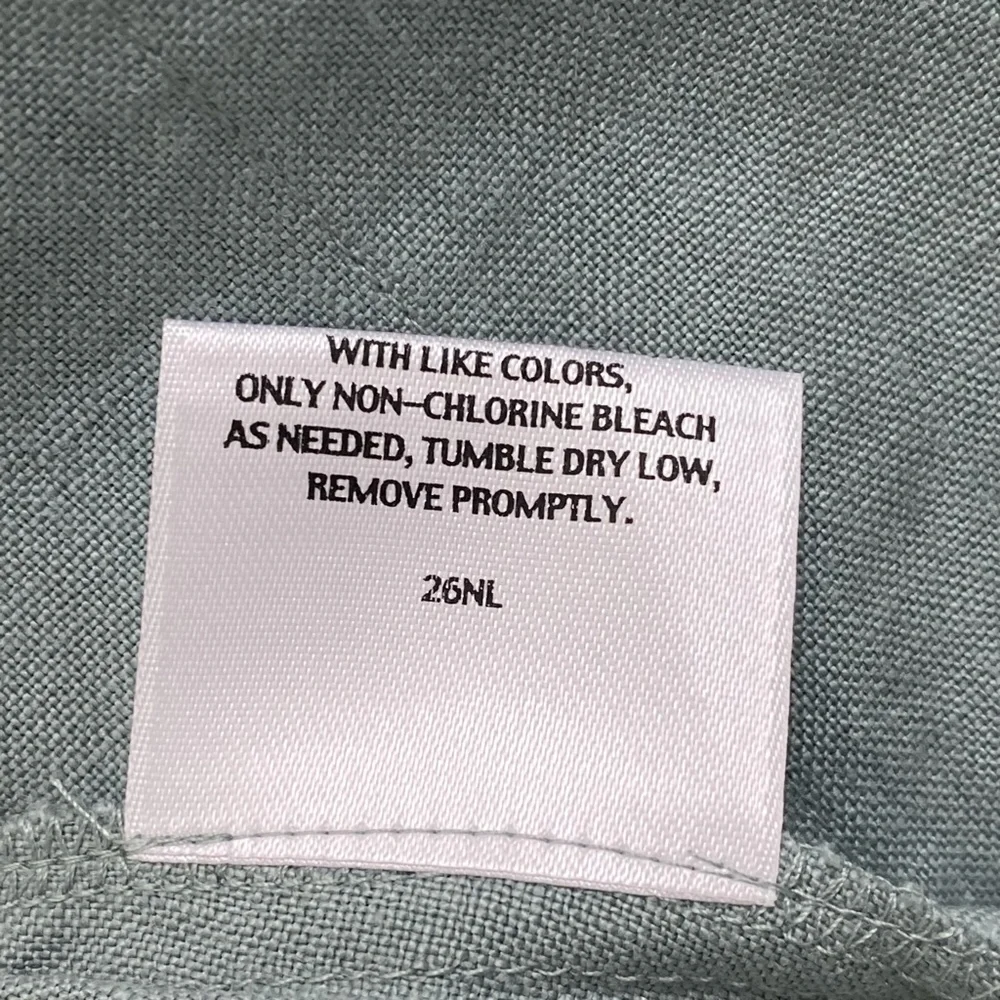 Eileen Fisher Funnel Neck Jacket Spring Linen Petite Small Tarragon Blue Green - Picture 10 of 15